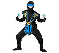 W WIDMANN MILANO Party Fashion - Costume enfant Ninja avec set d'armes, combattant japonais, guerrier
