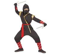 W WIDMANN MILANO Party Fashion - Costume enfant Ninja, guerrier japonais, combattant, déguisements de carnaval