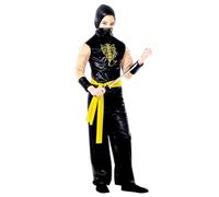 W WIDMANN MILANO Party Fashion - Costume enfant Ninja, Samouraï, guerrier japonais, déguisements de carnaval