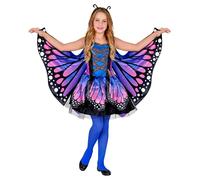 W WIDMANN MILANO Party Fashion - Costume enfant papillon, robe avec tutu, ailes, costume animalier, déguisements de carnaval