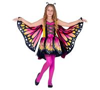 W WIDMANN MILANO Party Fashion - Costume enfant papillon, robe avec tutu, ailes, costume animalier, déguisements de carnaval