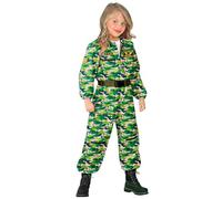 W WIDMANN MILANO Party Fashion - Costume enfant pilote d'avion de combat, combinaison, pilote, uniforme, déguisements de carnaval