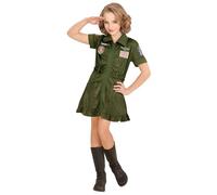 W WIDMANN MILANO Party Fashion - Costume enfant pilote d'avion de combat, robe, uniforme, Armée, déguisements de carnaval