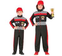 W WIDMANN MILANO Party Fashion - Costume enfant pilote de course, combinaison, sportif, profession, déguisements de carnaval