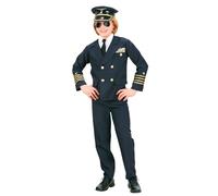 W WIDMANN MILANO Party Fashion - Costume enfant pilote, uniforme, capitaine, profession, déguisements de carnaval