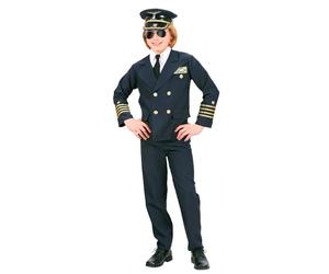 W WIDMANN MILANO Party Fashion - Costume enfant pilote, uniforme, capitaine, profession, déguisements de carnaval