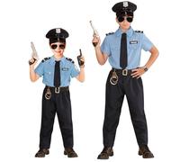 W WIDMANN MILANO Party Fashion - Costume enfant policier, agent de police, homme de loi, commissaire, uniforme, déguisements de carnaval