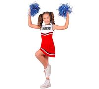 W WIDMANN MILANO Party Fashion - Costume enfant pom-pom girl, robe, lycée, danseuse, carnaval, soirée à thème football