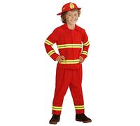 W WIDMANN MILANO Party Fashion - Costume enfant pompier, uniforme, tenue de pompier, déguisements de carnaval