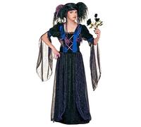 W WIDMANN MILANO Party Fashion - Costume enfant princesse gothique, robe, coiffe avec voile, gothique, noble