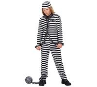 W WIDMANN MILANO Party Fashion - Costume enfant prisonnier, bagnard, détenu, Knasti, déguisements de carnaval