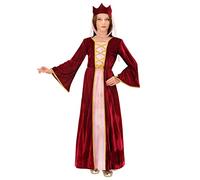 W WIDMANN MILANO Party Fashion - Costume Enfant Reine médiévale, Robe, châtelaine, Princesse, Carnaval, 140
