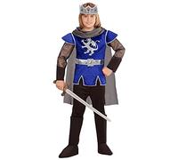 W WIDMANN MILANO Party Fashion - Costume enfant roi Arthur, Karack, pantalon, couvre-bottes, couronne, cape, Carnaval, Fête à thème
