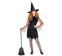 W WIDMANN MILANO Party Fashion - Costume enfant sorcière, robe & chapeau de sorcière, conte de fées, magicien, déguisement Halloween