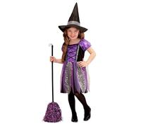 W WIDMANN MILANO Party Fashion - Costume enfant sorcière, robe, chapeau, magicien, conte de fées, Halloween