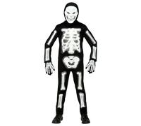 W WIDMANN MILANO Party Fashion - Costume enfant squelette 3D, combinaison, os, Halloween, déguisements de carnaval