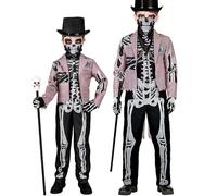 W WIDMANN MILANO Party Fashion- Costume enfant squelette marié avec frac, homme os, mort-vivant, déguisement pour Halloween