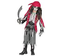 W WIDMANN MILANO Party Fashion - Costume enfant squelette pirate, corsaire, zombie, Horreur, Carnaval, Halloween