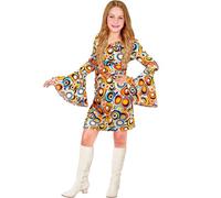 W WIDMANN MILANO Party Fashion - Costume enfant tenue années 70, robe, bulles, hippie, dancing queen