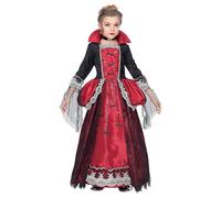 W WIDMANN MILANO Party Fashion - Costume enfant vampire, robe avec jupon et crinoline, collier, Halloween, carnaval