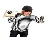 W WIDMANN MILANO Party Fashion - Costume enfant voleur, escroc, cambrioleur, carnaval, soirée à thème