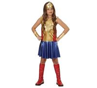 W WIDMANN MILANO Party Fashion - Costume enfant Wonder Girl, robe, super-héros, déguisements de carnaval