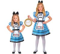 W WIDMANN MILANO Party Fashion - Costume enfant Wonderland Girl, costume de conte de fées, pour carnaval