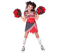 W WIDMANN MILANO Party Fashion - Costume enfant zombie cheerleader, lycée, Halloween, costumes de carnaval, soirée à thème