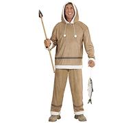 W WIDMANN MILANO Party Fashion - Costume Eskimo, haut avec capuche et pantalon, Inuk, Carnaval, Fête à thème
