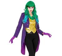 W WIDMANN MILANO Party Fashion - Costume Evil Clown, queue de pie, clown d'horreur, Halloween, déguisements de carnaval