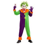 W WIDMANN MILANO Party Fashion - Costume Evil Joker pour enfants, Combinaison & Masque, Clown de l'horreur, Clown tueur, Costumes de carnaval, Halloween