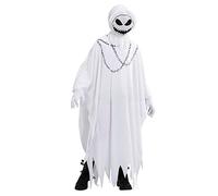 W WIDMANN MILANO Party Fashion - Costume fantôme pour enfant, cape, masque à capuche, fantôme, Halloween
