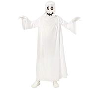 W WIDMANN MILANO Party Fashion - Costume fantôme pour enfants, cape blanche, costume d'Halloween pour enfants, pour garçons et filles, des bonbons ou un sort