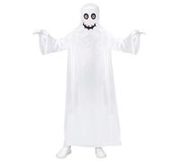 W WIDMANN MILANO Party Fashion - Costume fantôme pour enfants, cape blanche, costume d'Halloween pour enfants, pour garçons et filles, des bonbons ou un sort
