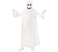 W WIDMANN MILANO Party Fashion - Costume fantôme pour enfants, cape blanche, costume d'Halloween pour enfants, pour garçons et filles, des bonbons ou un sort