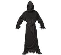 W WIDMANN MILANO Party Fashion - Costume enfant Faucheur, robe noire, Grim Reaper, Halloween