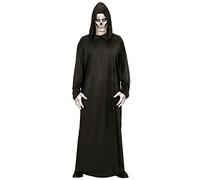 W WIDMANN MILANO Party Fashion - Costume Faucheur, robe noire, Grim Reaper, Fossoyeur, déguisements pour carnaval, Halloween