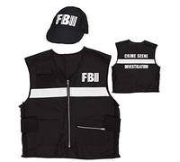 W WIDMANN MILANO Party Fashion - Costume FBI Investigateur de scène de crime, Uniforme, Swat, Agent secret, Costumes de carnaval