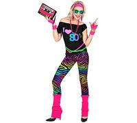 W WIDMANN MILANO Party Fashion - Costume Fille Mode des années 80, Tenue Bad Taste Femme, Tenue 80s, Costumes de Carnaval