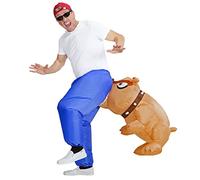 W WIDMANN MILANO Party Fashion - Costume gonflable chien féroce, avec soufflerie intégrée, carnaval, fête à thème