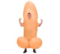W WIDMANN MILANO Party Fashion - Costume gonflable en forme de pénis | Costume gonflable en forme de pénis avec soufflerie intégrée - pour les enterrements de vie de garçon et le carnaval