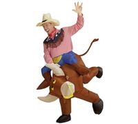 W WIDMANN MILANO Party Fashion - Costume gonflable Taureau sauvage, avec soufflerie intégrée, carnaval, fête à thème