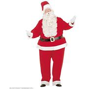W WIDMANN MILANO Party Fashion - Costume Gros père Noël, crinoline et pantalon à crinoline, casaque, ceinture, chapeau, Saint-Nicolas, Noël, Carnaval, Fête à thème
