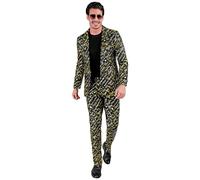 W WIDMANN MILANO Party Fashion - Costume Happy New Year homme, veste et pantalon, Nouvel An, Nouvelle Année