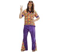 W WIDMANN MILANO Party Fashion - Costume Hippie Dude, Flower Power, Peace, Reggae, costumes de carnaval, soirée à thème