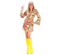 W WIDMANN MILANO Party Fashion - Costume hippie girl, Flower Power, Reggae, Festival, Costume de carnaval