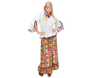 W WIDMANN MILANO Party Fashion - Costume hippie, vêtements flower power, rétro, années 60-70, costumes de carnaval, carnaval