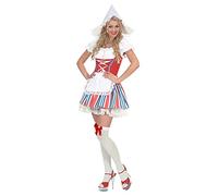 W WIDMANN MILANO Party Fashion - Costume hollandaise, robe avec jupon, tablier, coiffe, paysanne, fête foraine