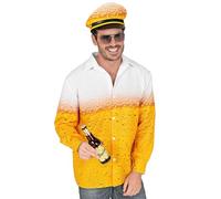 W WIDMANN MILANO Party Fashion - Costume homme bière, chemise & casquette, fête populaire, fête de la bière, festival, déguisements de carnaval