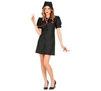 W WIDMANN MILANO Party Fashion - Costume Infirmière sombre, robe, médecin, déguisements de carnaval